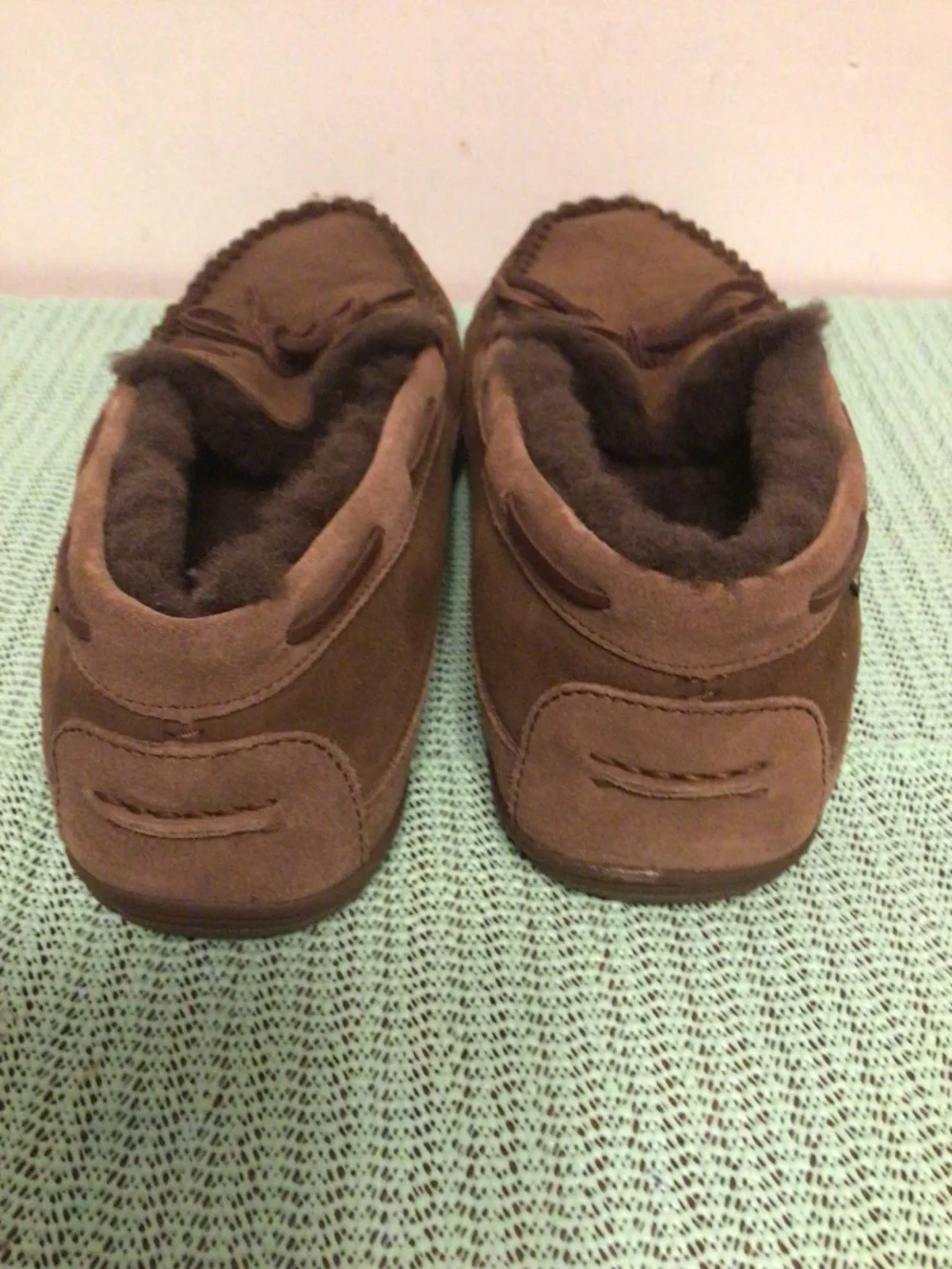l.L.Bean Moccasin with faux fur lining cozy,warm , comfy  indoor wear  SZ 13 M m